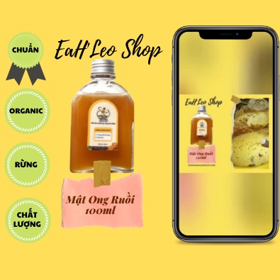 MẬT ONG RUỒI loại 100ml dùng mỗi ngày KHỎE MẠNH - ĐẸP DA - DÙNG ĂN VẶT CŨNG RẤT NGON