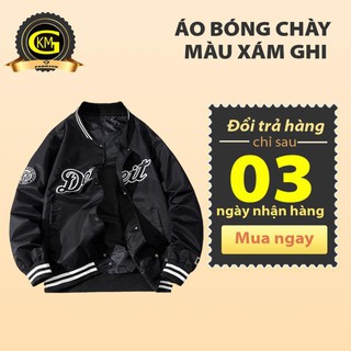 Áo bomber bóng chày chất vải bóng trẻ trung có khuy bấm !