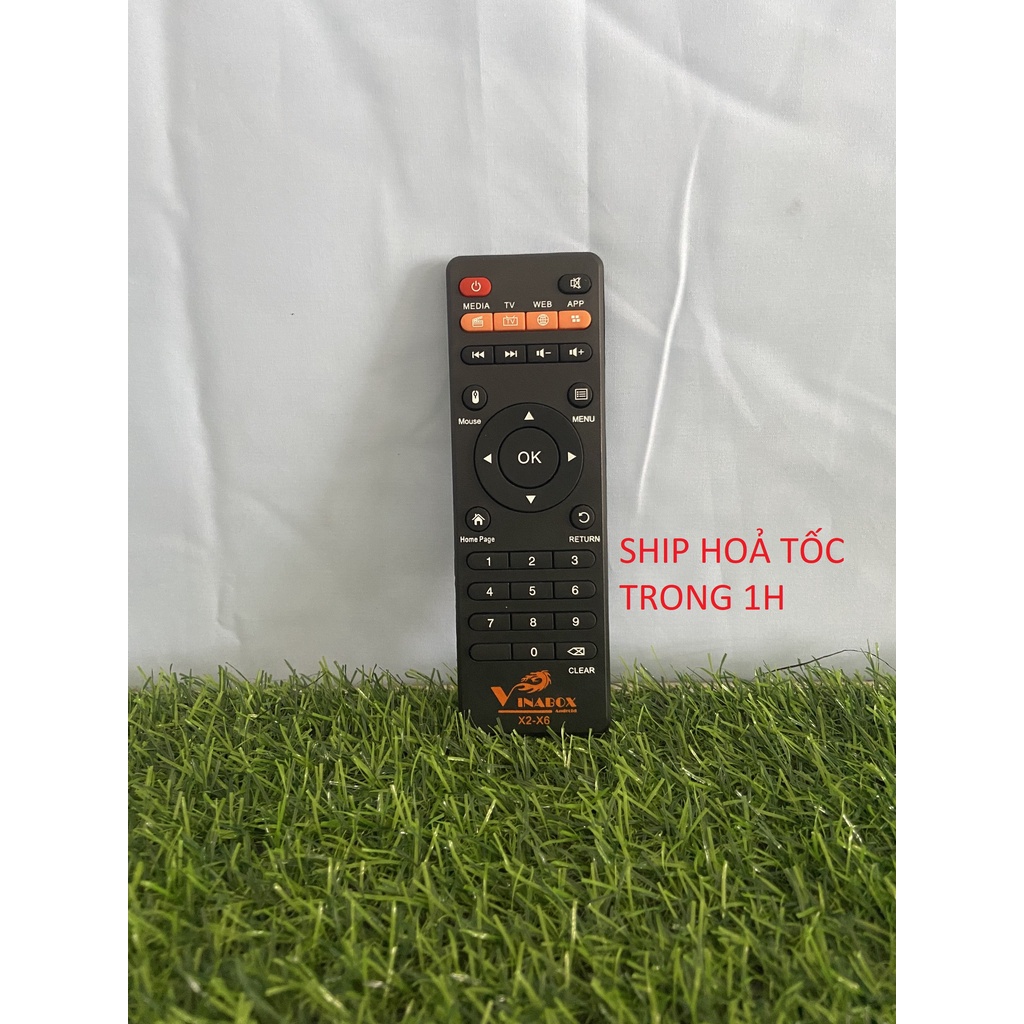 REMOTE ĐIỀU KHIỂN VINABOX X2 - SỬ DỤNG CHO MODEL:X9,X10,X20 2GB 4G,X3,X2 PLUS,X4 chính hãng . tặng kèm PIN 3A MX