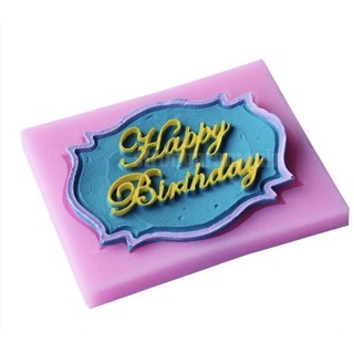Khuôn silicon chữ Happy Birthday