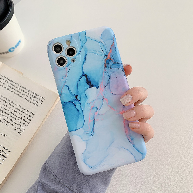 【Ready Stock】iPhone Case iPhone 11 Pro Max XS XR X 8 7 Plus Marble Patterned Soft Silicone Case Cover