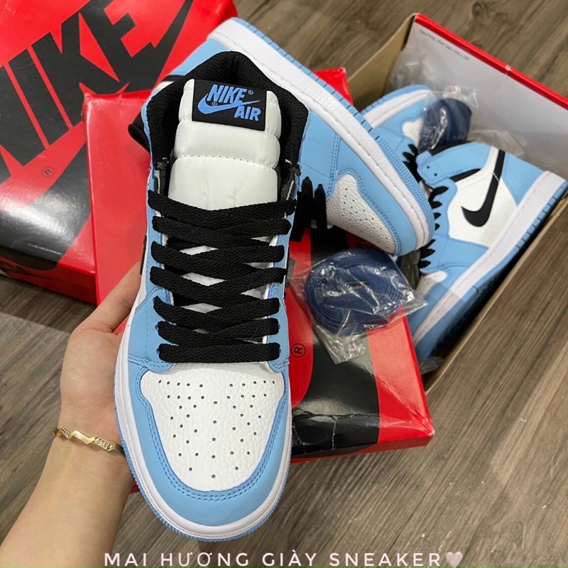 Giày Jordan 1 xanh cao cổ hàng 11  ❤️Free ship❤️  giày thể thao nam nữ sneaker  ,  jd1 xanh dương | BigBuy360 - bigbuy360.vn