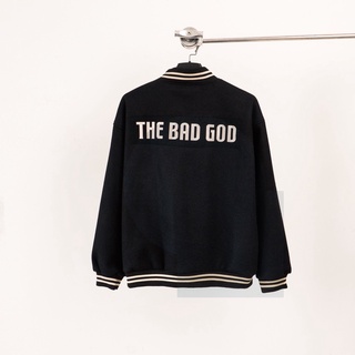 Áo Khoác Bomber Nam nữ Varsity Jacket The Bad God - Chất Dạ 100% Không xù, Không gião áo bomber varsity