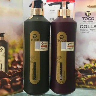 Cặp dầu gội xả TOCO Collagen 785ml x2 (Mẫu mới) kích thích mọc tóc