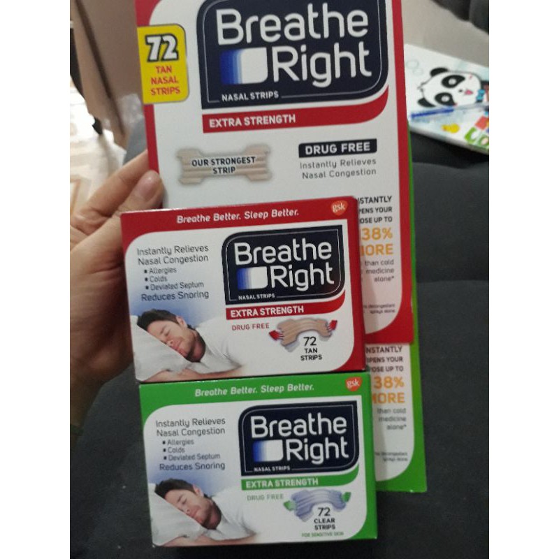 miếng dán BREATHE RIGHT chống ngáy Mỹ 10 miếng tách lẻ