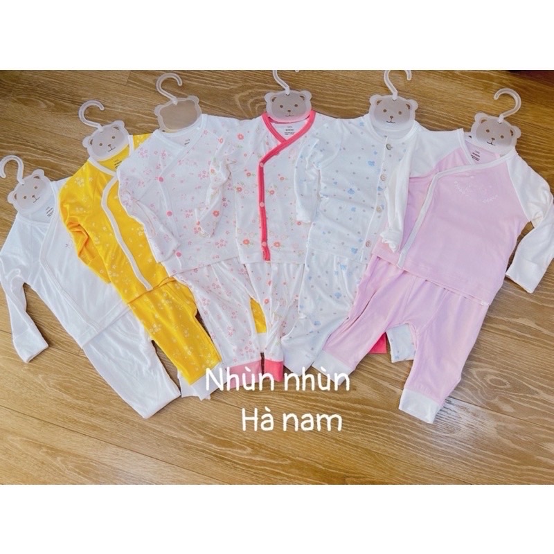 (Hà nam/Nous)Bộ cài thẳng/cài chéo Nous mẫu 2021 ( màu như hình) size từ 0-3m