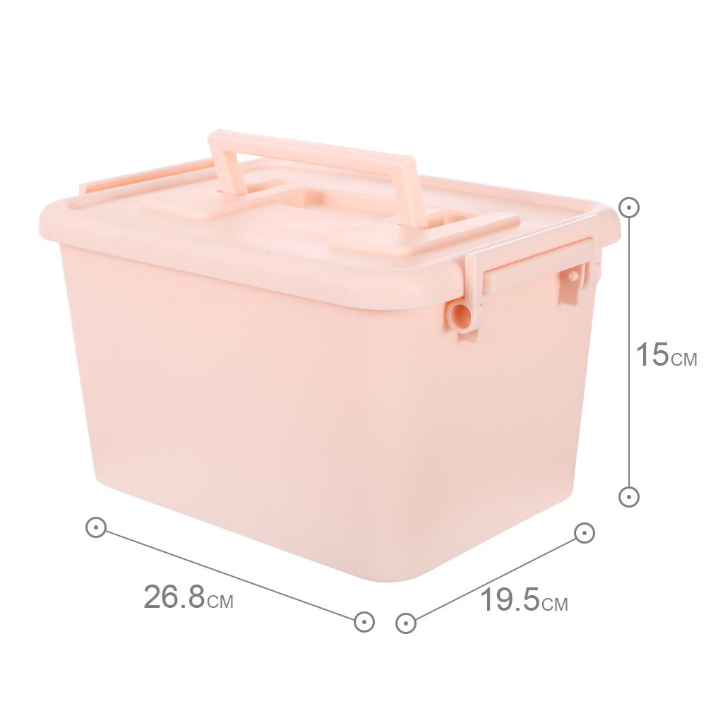 Giỏ đựng đồ có nắp tiện lợi Miniso màu sắc xinh tươi