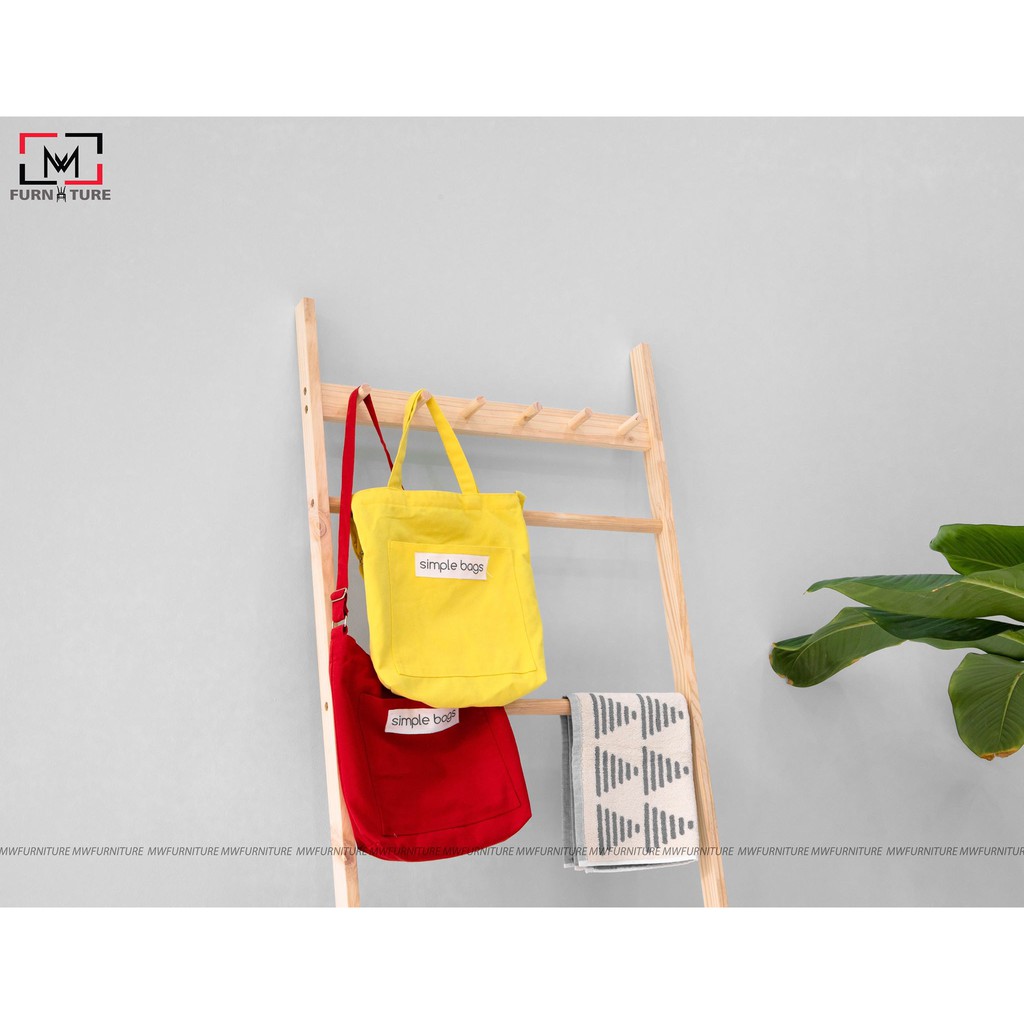 Combo 2 thang treo trang trí đa năng hàn quốc thương hiệu MW FURNITURE - Nội thất trang trí