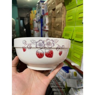 tô sứ bát tràng hình hoa hồng tô sứ ngấn 15cm, tô sứ ngấn, bát ăn cơm tô 6
