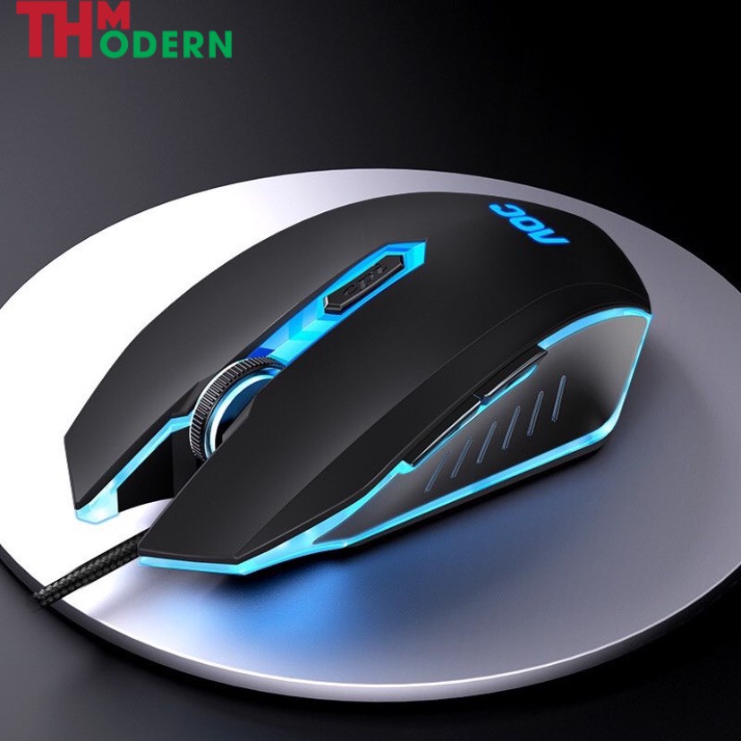 CHuột led AOC KB121 CHÍNH HÃNG DÙNG CHO CÁC GAME THỦ VÀ NHÂN VIÊN VĂN PHÒNG ,FULL 7 MÀU SẮC THAY ĐỔI,4 CHẾ ĐỘ DPI .