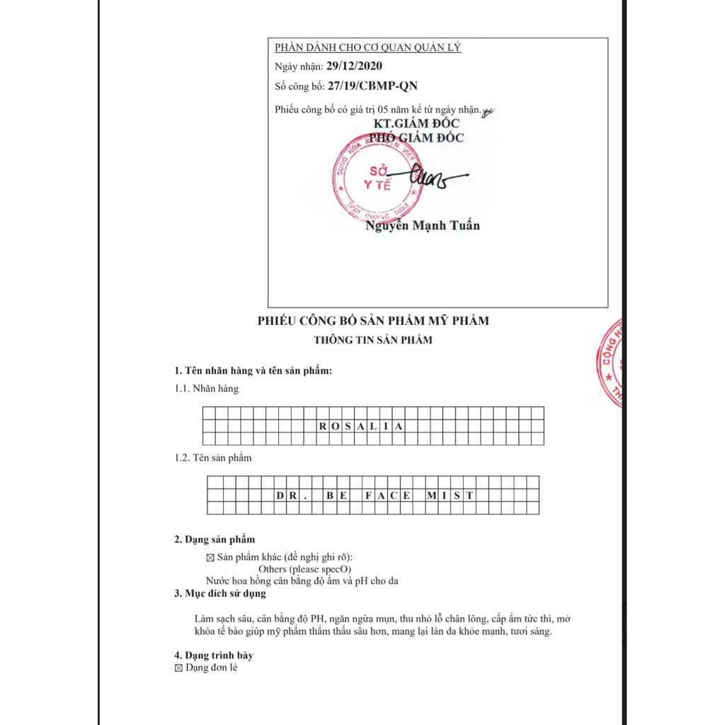 Xịt khoáng Dr Be Rosalia 100ml - Chiết xuất từ hoa hồng ngoại hữu cơ, không chứa cồn, phù hợp mọi loại da. | BigBuy360 - bigbuy360.vn