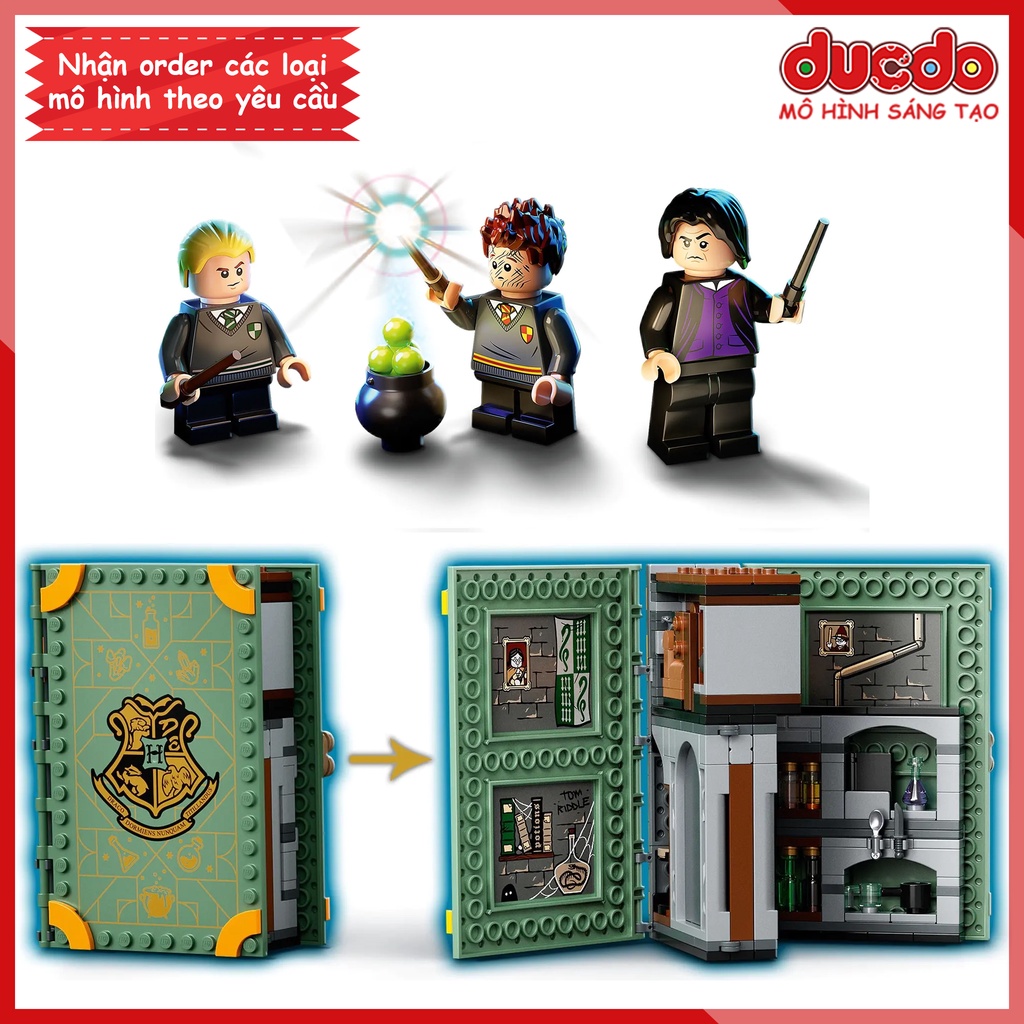 87081 Lắp ghép Harry Potter Hogwarts Moment: Potions Class - Đồ chơi Xếp hình Mô hình 76383 BLA LRI TANK 60007