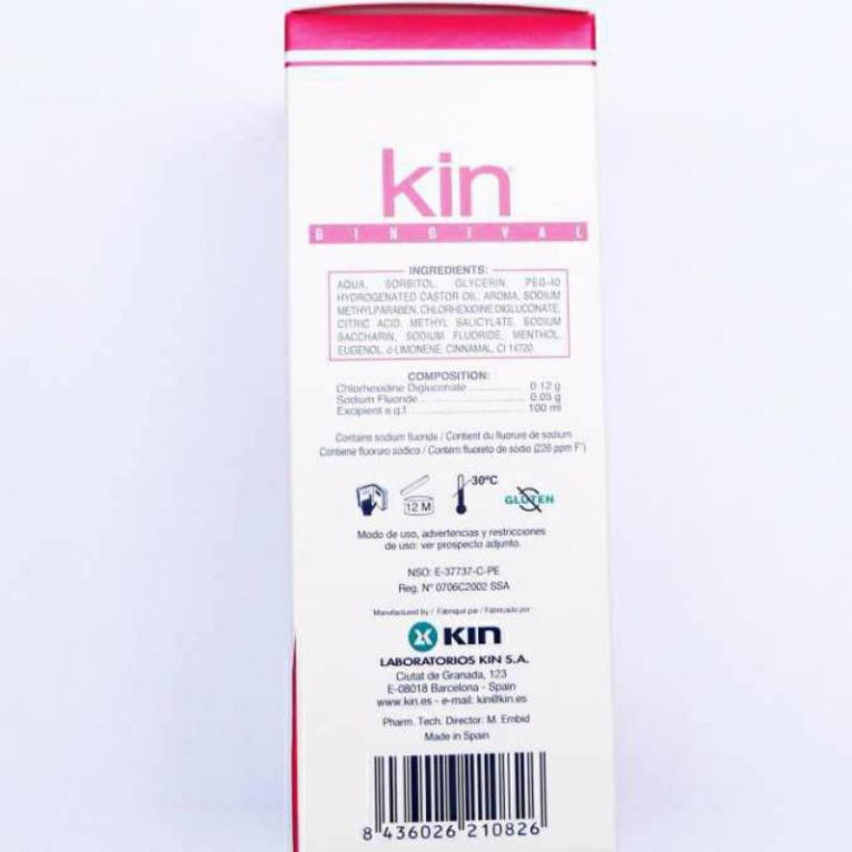 ✅ Nước Súc Miệng KIN GINGIVAL Ngừa Hôi Miệng Chảy Máu Chân Răng(250ml)