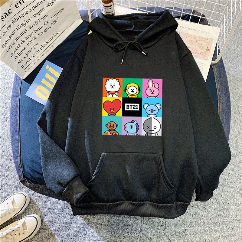 Áo Hoodie Thể Thao Dài Tay Thời Trang Hàn Quốc