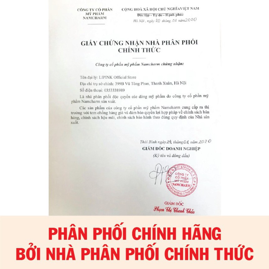 Combo son dưỡng môi LIPINK Trà Xanh - Son dưỡng môi MỀM MỊN - CĂNG HỒNG tự nhiên dưỡng môi căng mịn