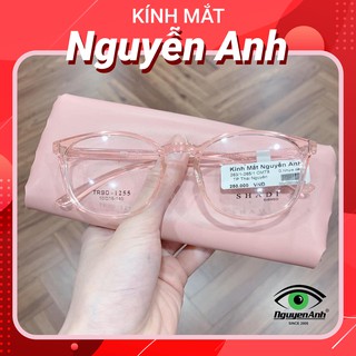 Gọng Kính Cận Nam Nữ Thời Trang Mắt Tròn Chất Liệu Nhựa Dẻo 1255