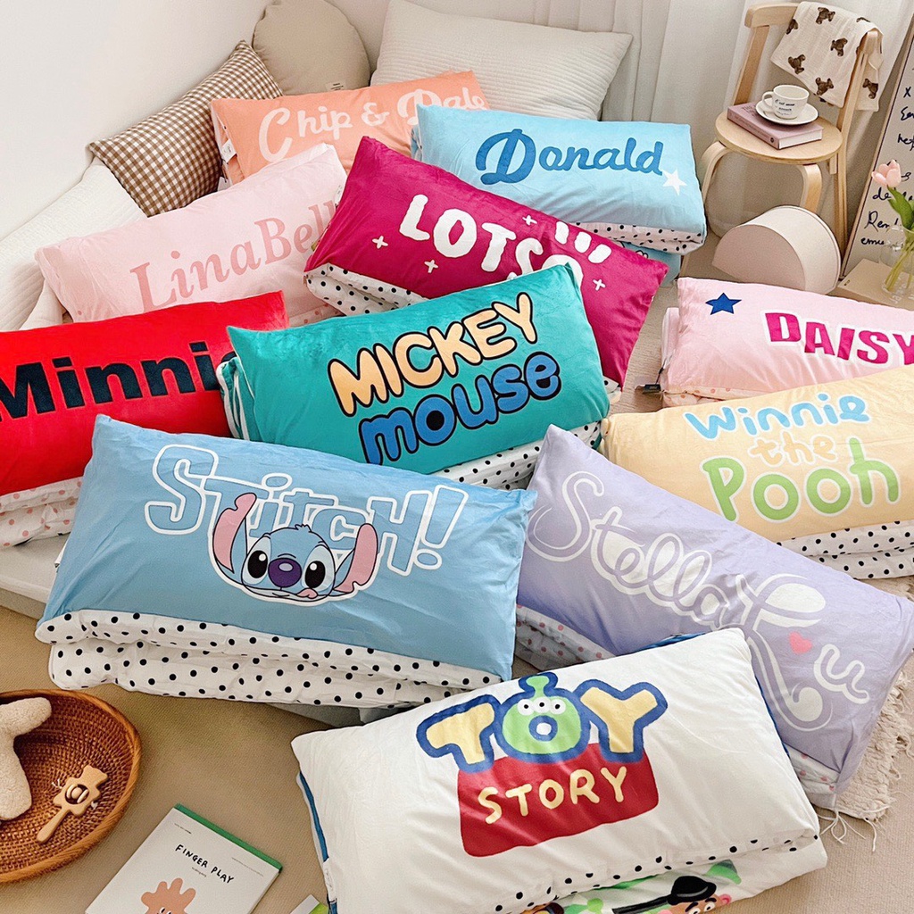 Túi ngủ cho bé, Chăn ủ &amp; Quấn bé chất Nỉ nhung mịn Siêu ấm họa tiết đáng yêu DuongAnh bedding.