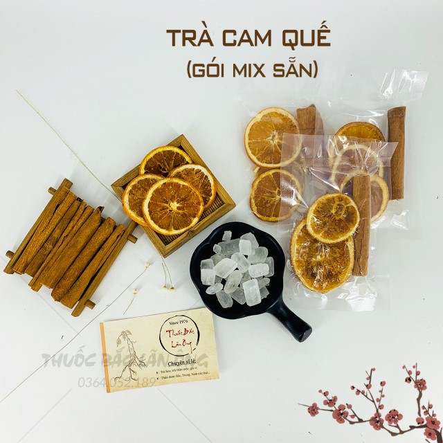 Trà Cam Quế Sấy Lạnh (Set 10-30 Gói - Có Hút Chân Không) - Kèm Hộp Qùa Tặng