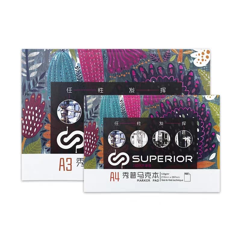 Sổ vẽ marker Superior A4 dạng Pad 25 tờ 120gsm