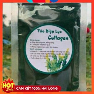 Tảo diệp lục collagen gói 100g handmade chống lão hóa