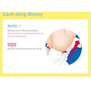 [Hà Nội] Tã dán sơ sinh Moony Newborn 90 miếng (Nhập khẩu từ Nhật Bản)