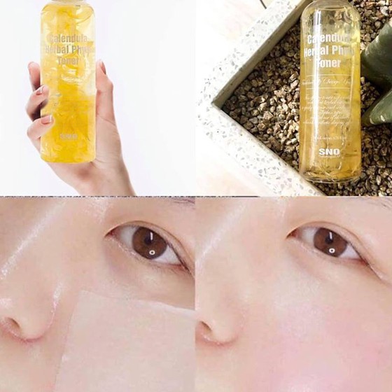 Nước Hoa Cúc Chứa Cánh Hoa Tươi SNO Calendula Herbal Phyto Toner