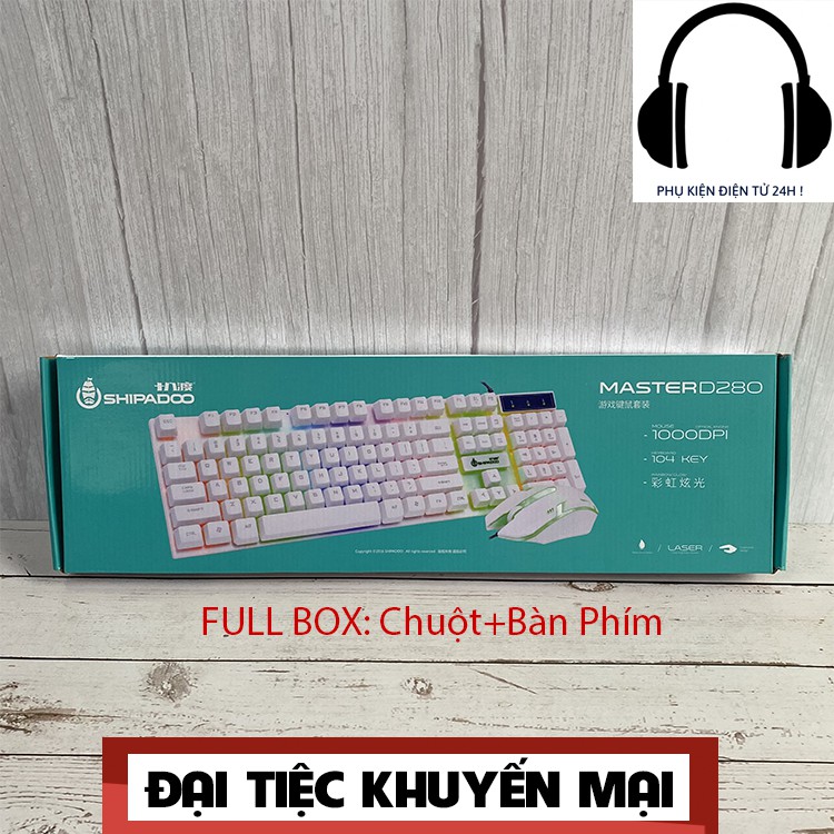 Bàn phím máy tính laptop giả cơ gaming Led giá rẻ cute LUVIBA BP01 | BigBuy360 - bigbuy360.vn