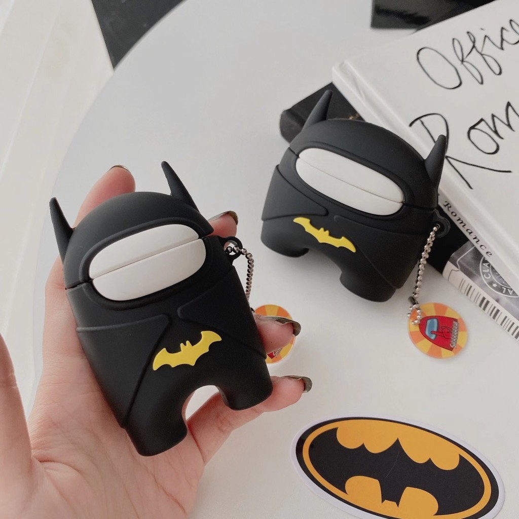 Ốp Bảo Vệ Hộp Đựng Tai Nghe Hình Batman Xinh Xắn Cho Airpods 1 / 2 pro