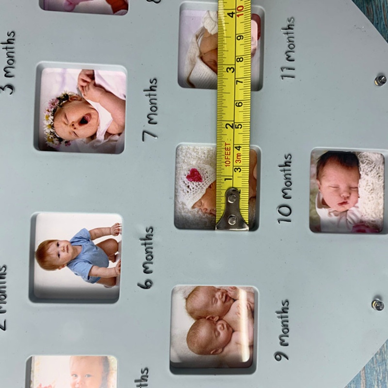 Khung Ảnh Lưu Niệm Hình Trái Tim Cho Bé 0-12 Tháng Tuổi