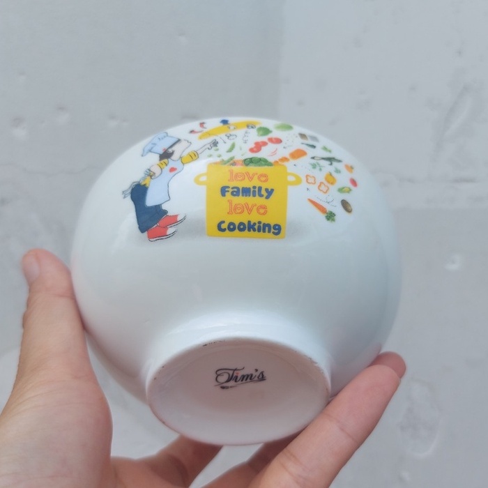 Combo 10 chén cơm sứ cao cấp họa tiết Cooking