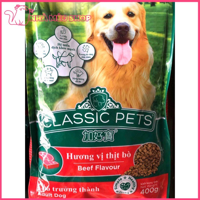 Thức ăn cho chó trưởng thành Classic Pets Adult 400g