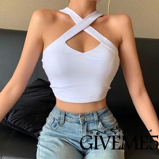 Áo Croptop Sát Nách Dáng Ôm Gợi Cảm Cho Nữ