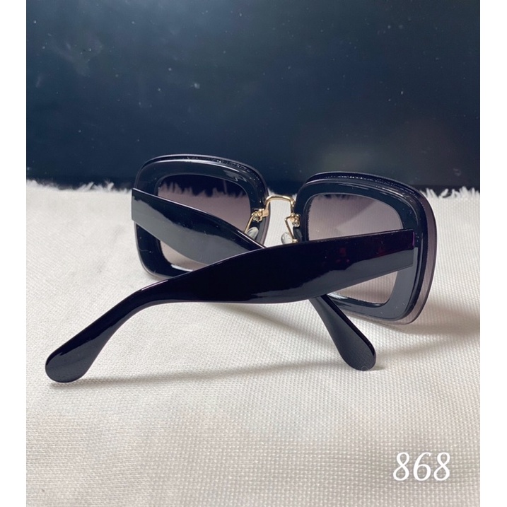 Kính mát nam nữ m 868 chống UV400, thiết kế mắt vuông dễ đeo, màu sắc thời trang