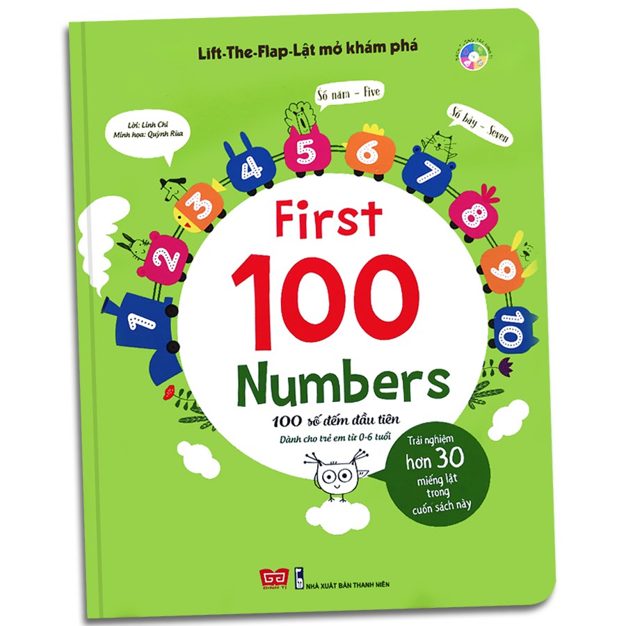 Sách - Lift The Flap - First 100 Numbers - 100 số đếm đầu tiên