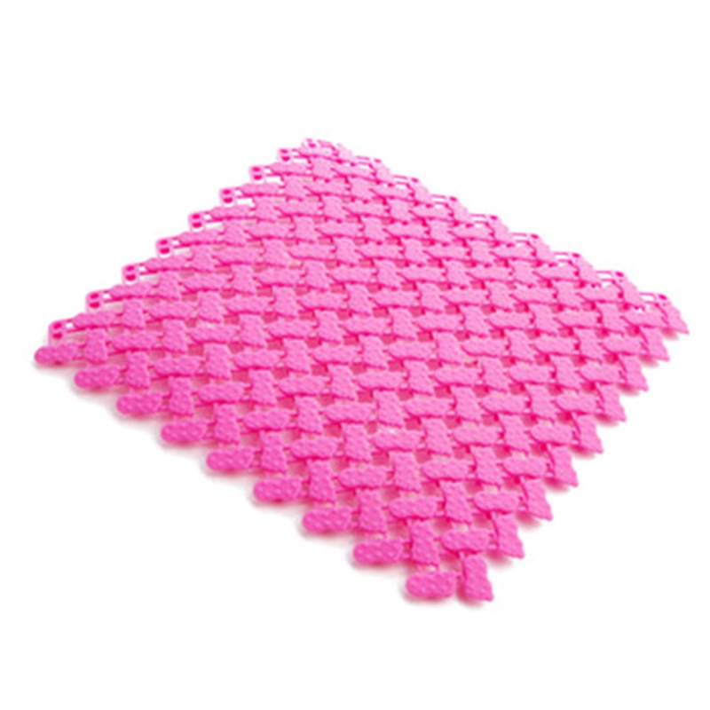 Tấm thảm mát xa chân trải sàn nhà tắm diy chống trượt kích thước 25*25cm bằng chất liệu nhựa cao su màu sắc kẹo ngọt