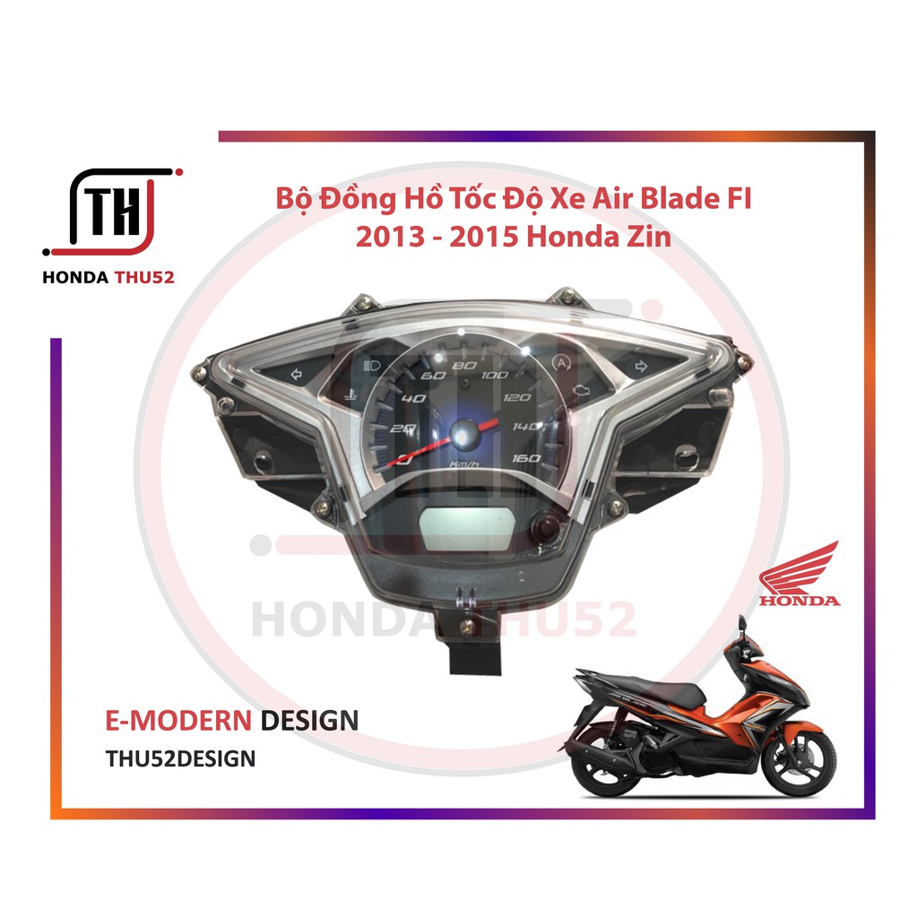 Bộ Đồng Hồ Tốc Độ công tơ mét Xe AB Air Blade 125 Cc 2013 - 2015 Honda Zin