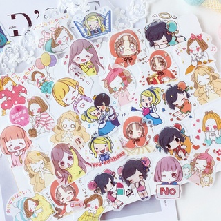Enjoymore ✨ Set 40 Hình Dán Washi Chibi Cute Trang Trí Sổ Nhật Ký, Scrapbook, Bullet Journal Sticker Miếng Dán Nhãn
