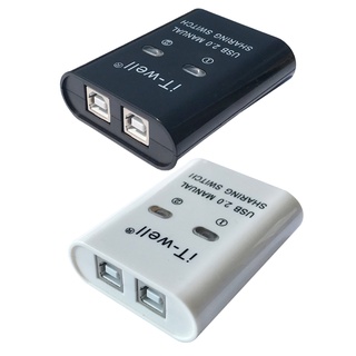 Bộ chia kvm cổng usb cho 2 máy tính kết nối với máy in 1 cổng usb