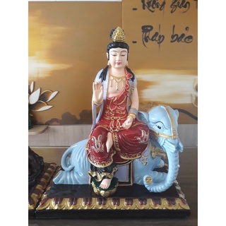 01 Tượng lẻ văn thù phổ hiền 30cm composite