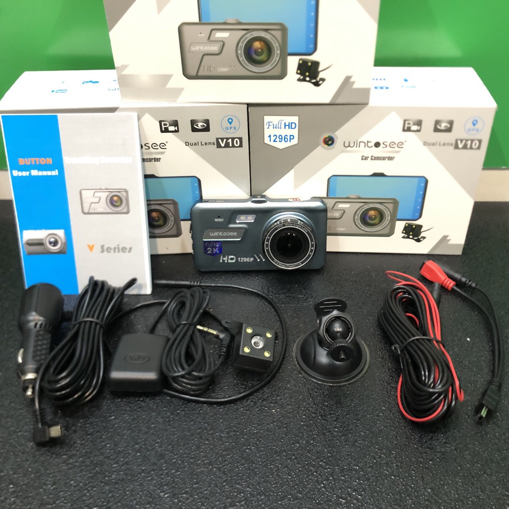 Camera hành trình ô tô WINTOSEE V10 cảm ứng Full HD 4K | Camera định vị GPS, Cảnh báo làn đường[ Bảo hành 12 tháng ] | BigBuy360 - bigbuy360.vn