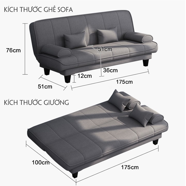 [Chất Đến Từng Centimet] Ghế Sofa Giường Cao Cấp - Ghế Sofa Kiêm Giường Đẹp - Ghế Sofa Giường Thông Minh - Ghế Sofa