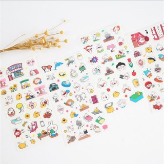 Set 6 tấm sticker dán sổ