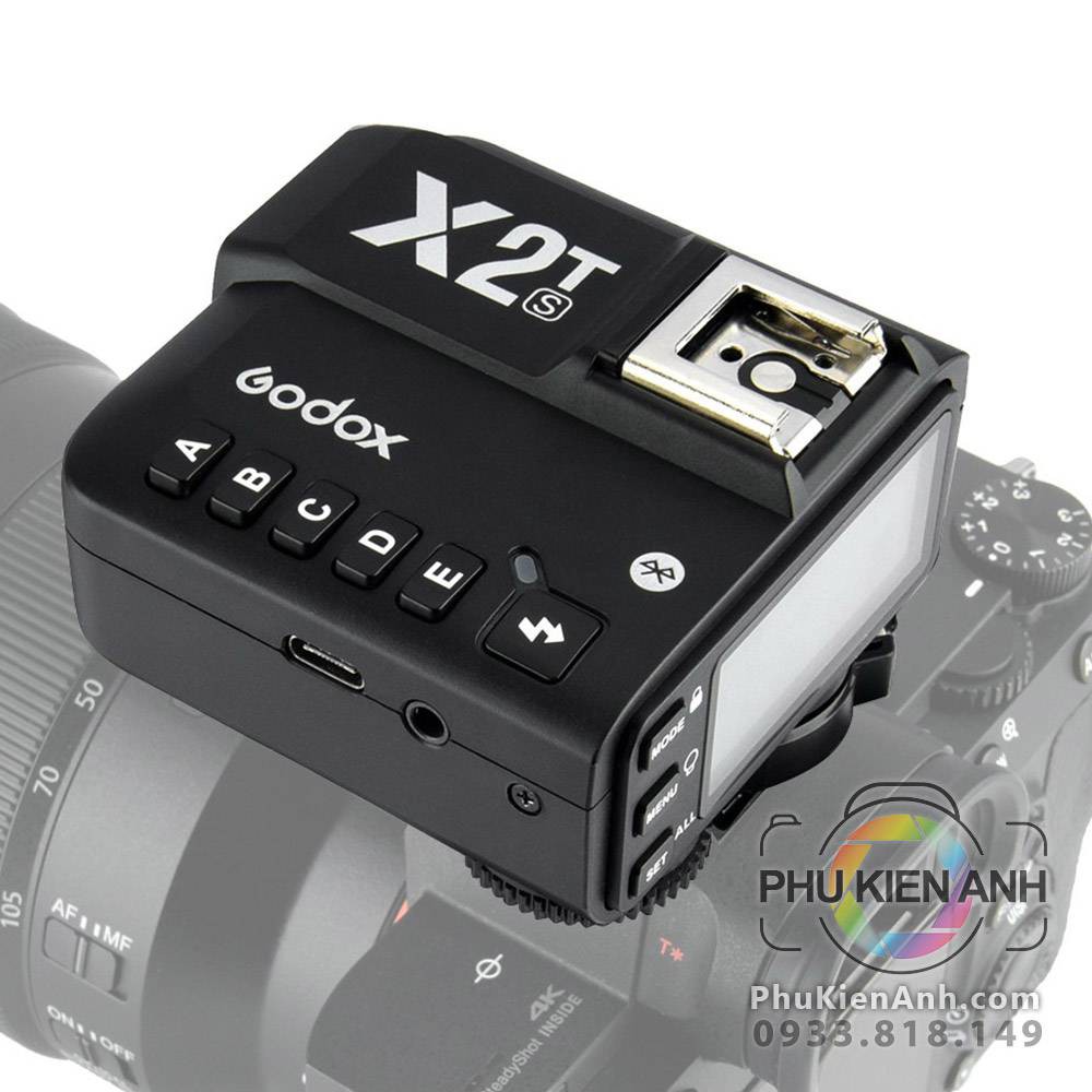 Bộ điều khiển Trigger Godox X2T-TTL 2.4G Wireless Flash cho canon, nikon, sony, fuji