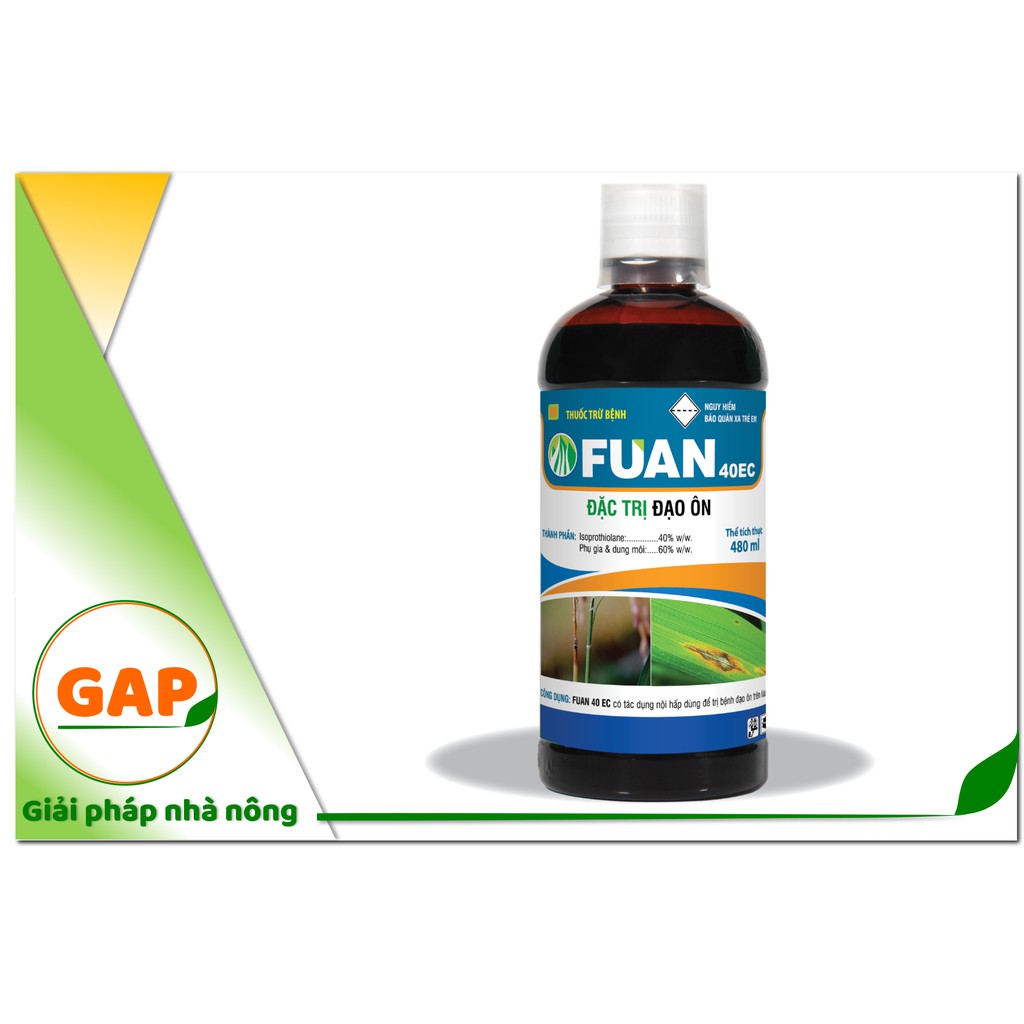 Chế phẩm FUAN 40 EC 480ml trị bệnh đạo ôn trên lúa