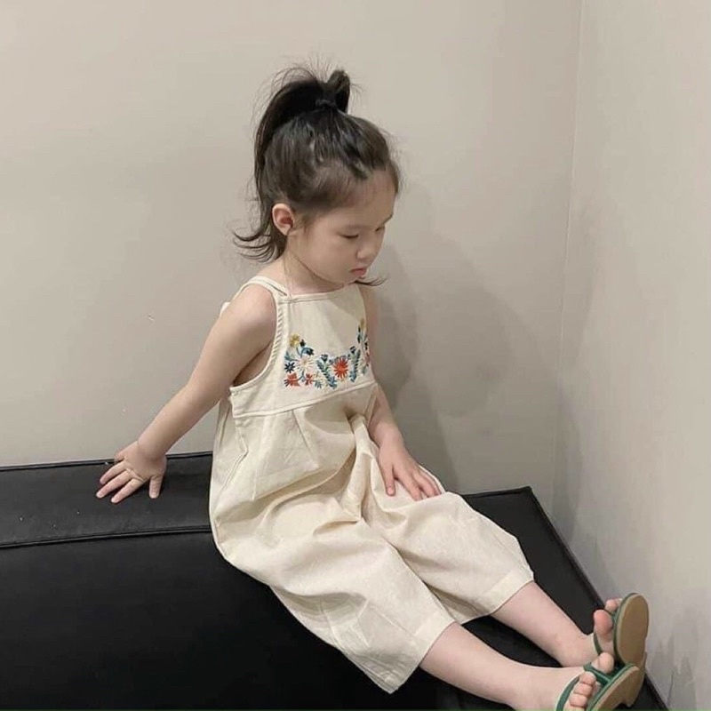 Bộ jum bé gái thêu hoa siêu xinh