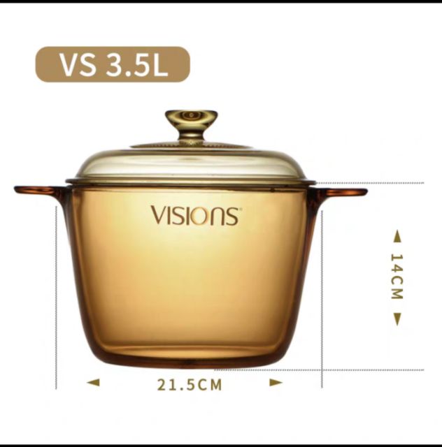 Nồi thủy tinh Visions 3.5L VS-3.5