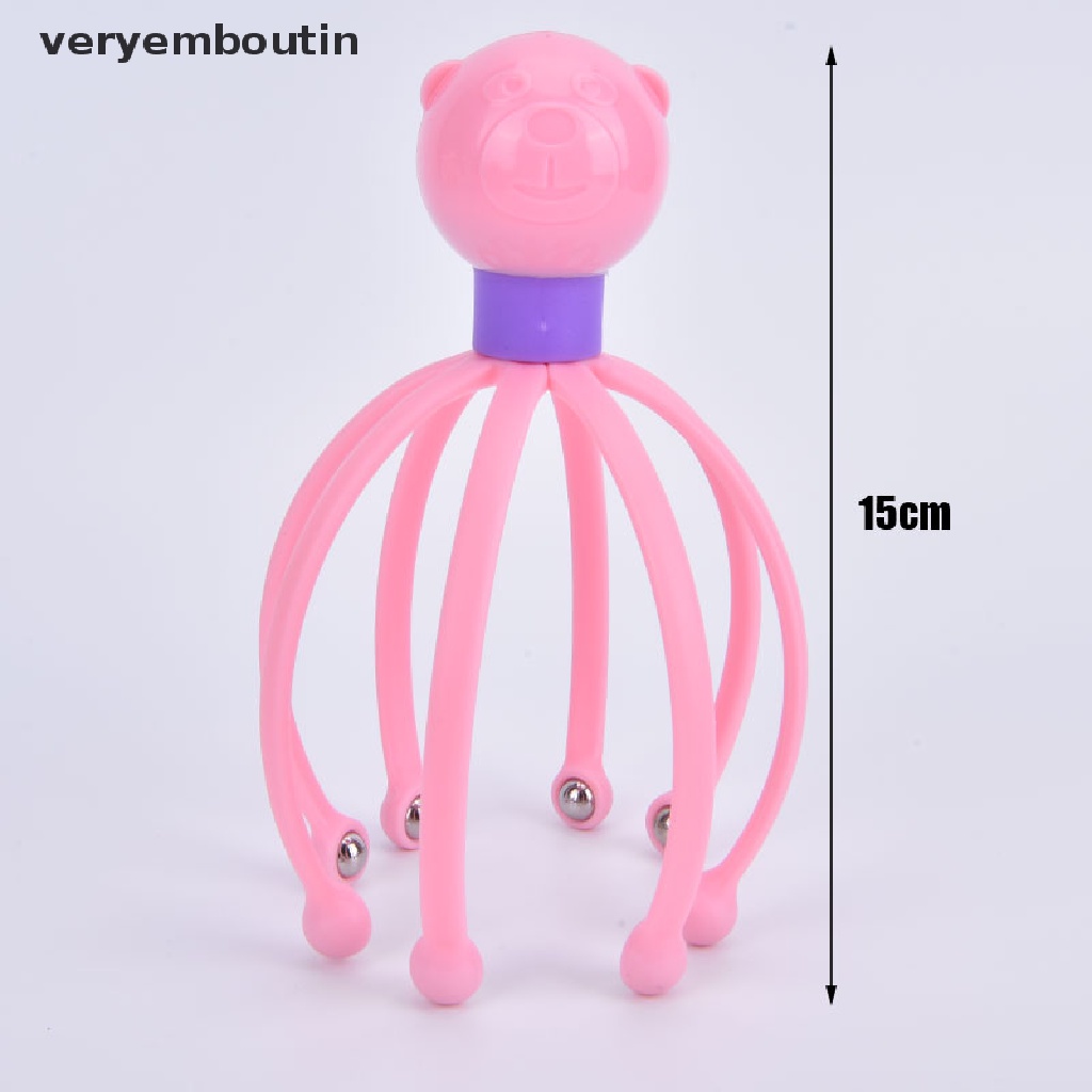 [Hàng mới về] Dụng cụ massage da đầu hình bạch tuộc giải tỏa căng thẳng