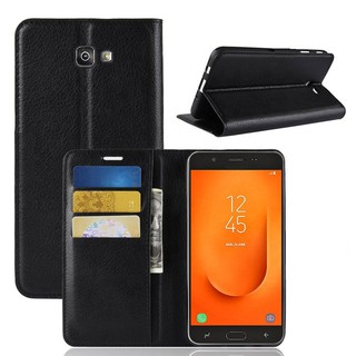 Bao da dạng ví Samsung Galaxy J7 prime / J7 pro may viền cao cấp chính hãng