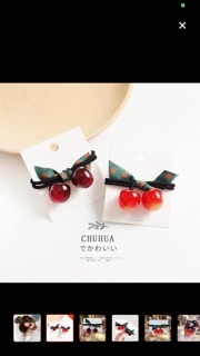 Cột tóc trái cherry
