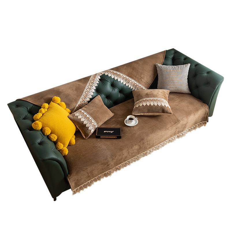 Vỏ Bọc Ghế Sofa Vải Nhung Thiết Kế Đơn Giản Phong Cách Bắc Âu
